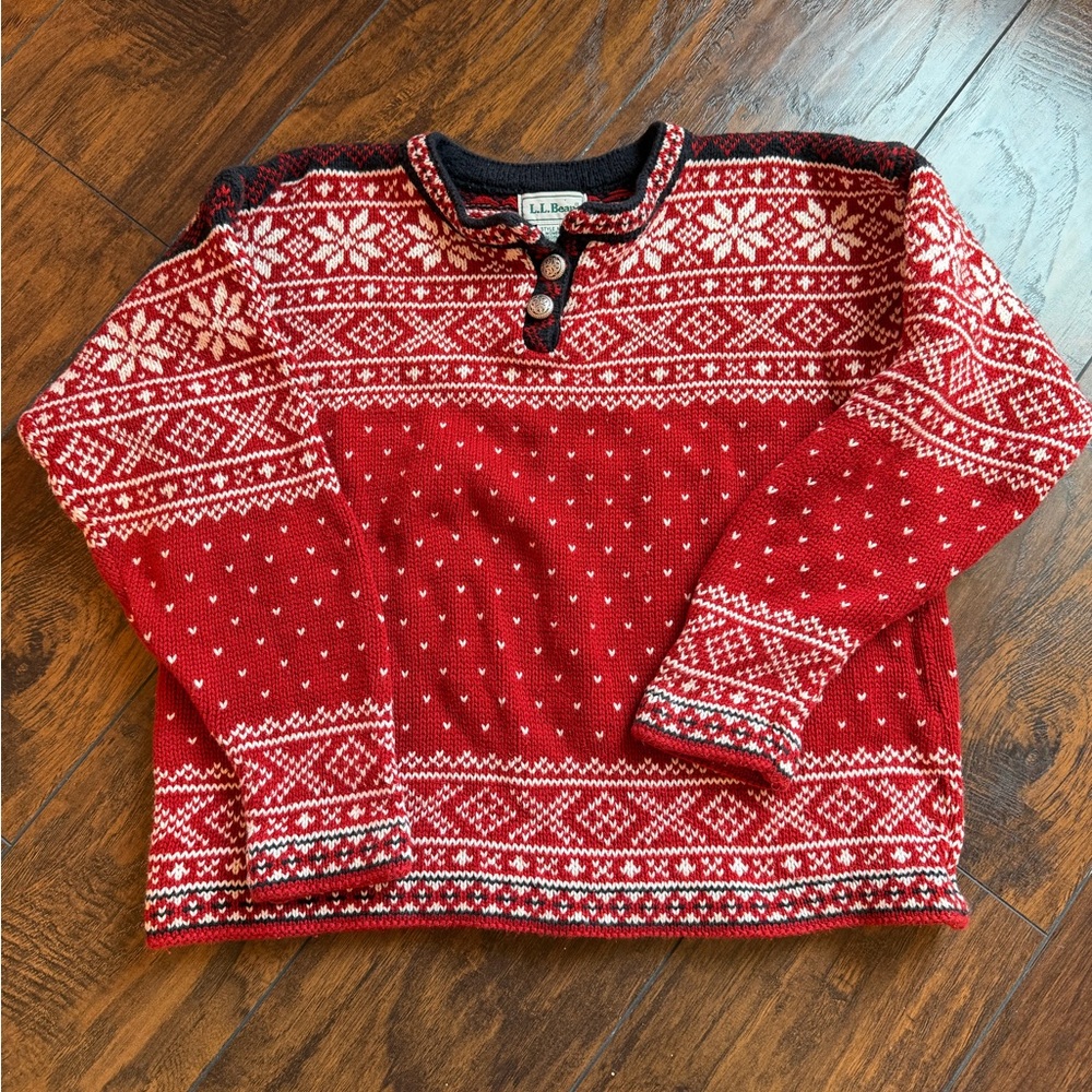 Vintage L.L. Bean Fair Isle Sweater